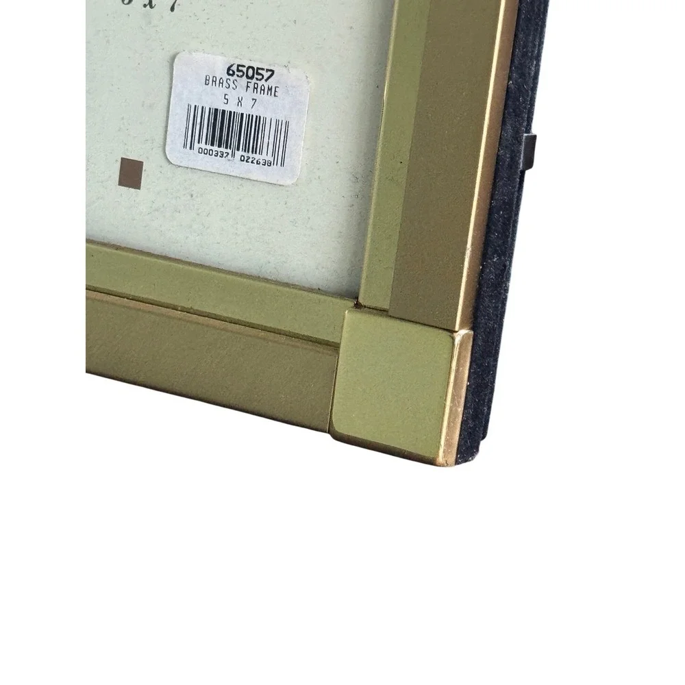 Fetco Beacon Hill Solid Lacquer Coated Brass‎ 5x7 Picture Frame Art Deco